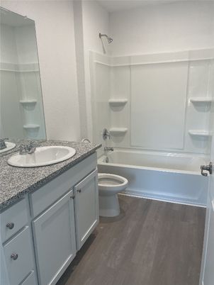 Bathroom, Interior, Wood Texture Flooring