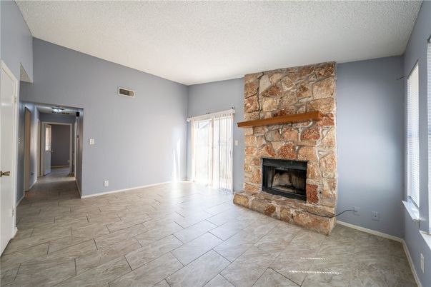 Empty room, Fireplace, Interior, Stone Walls