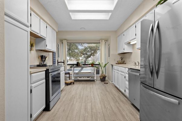 Interior, Kitchen, Wood Texture Flooring