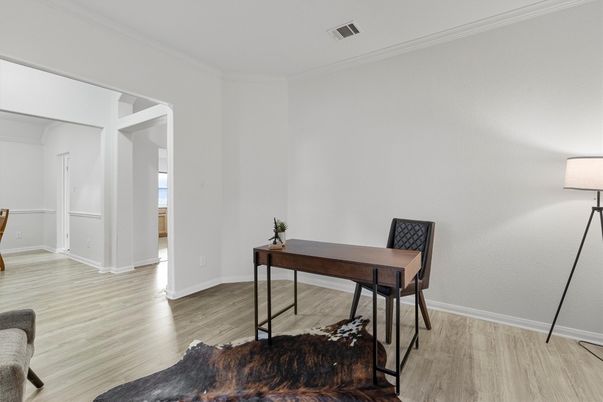 Home Office, Interior, Wood Texture Flooring