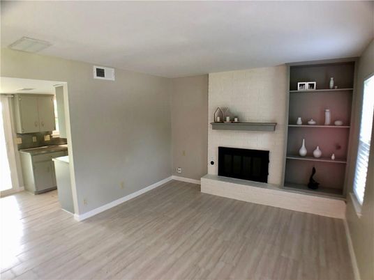 Empty room, Fireplace, Interior, Wood Texture Flooring