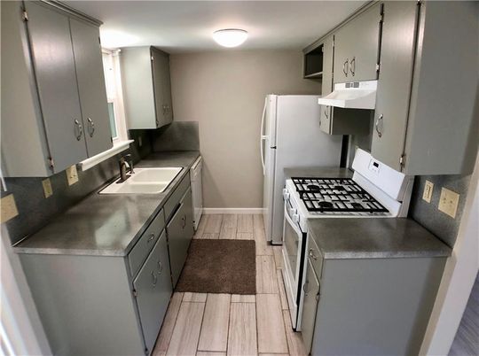 Interior, Kitchen, Wood Texture Flooring
