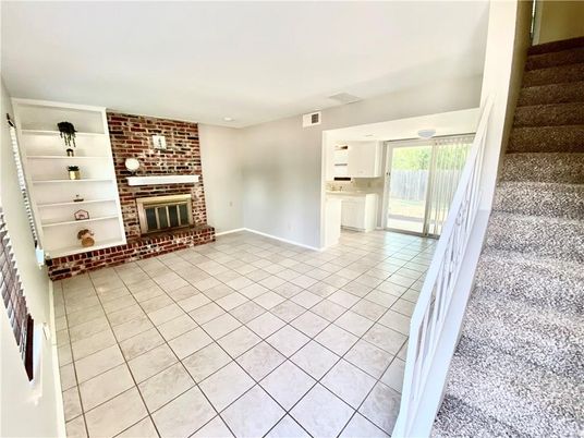 Empty room, Fireplace, Interior, Kitchen, Stone Walls