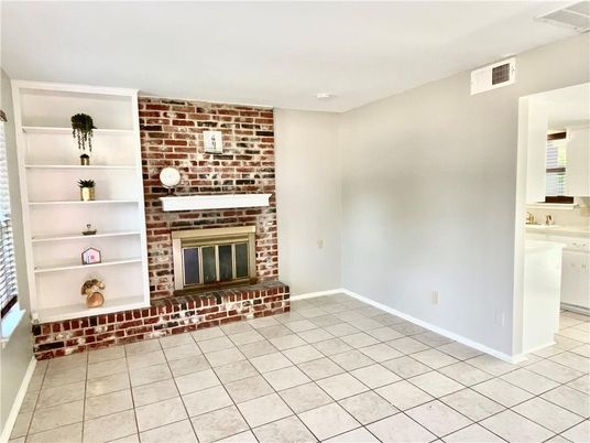 Empty room, Fireplace, Interior, Stone Walls