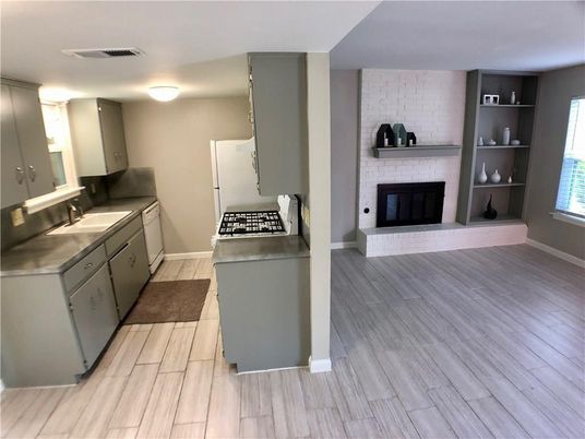 Fireplace, Interior, Wood Texture Flooring