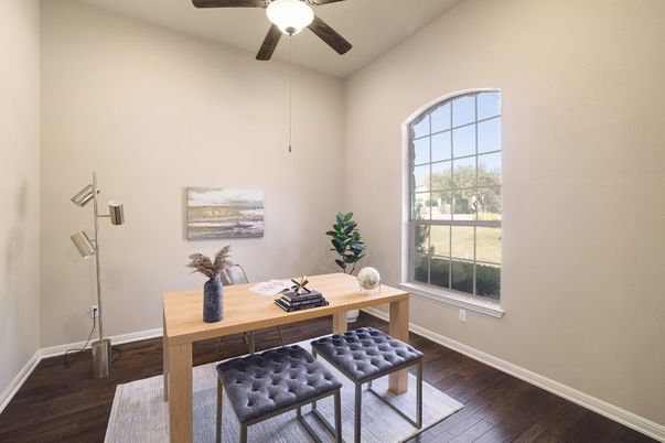 Home Office, Interior, Wood Texture Flooring