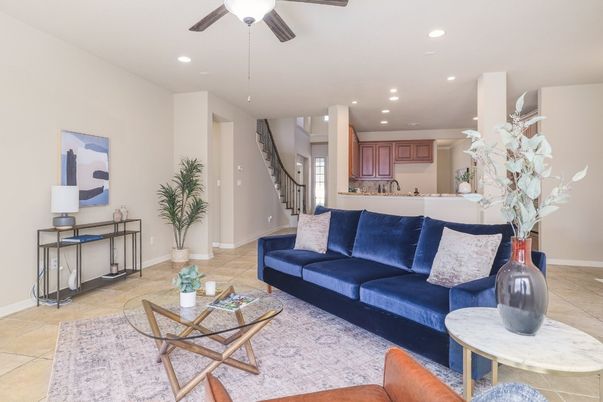 Interior, Kitchen, Living room, Recessed Lighting