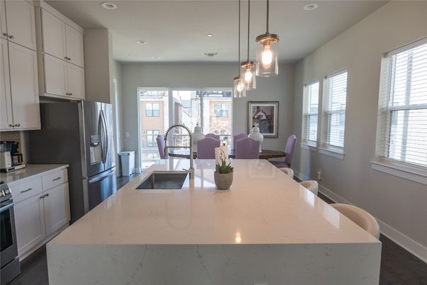 Dining room, Interior, Kitchen, Pendant Lights, Recessed Lighting