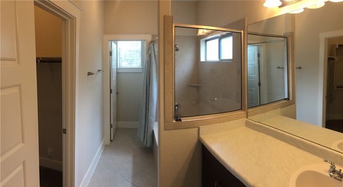 Bathroom, Glass Shower, Interior