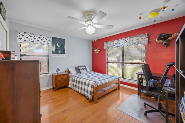 Bedroom, Home Office, Interior, Wood Texture Flooring