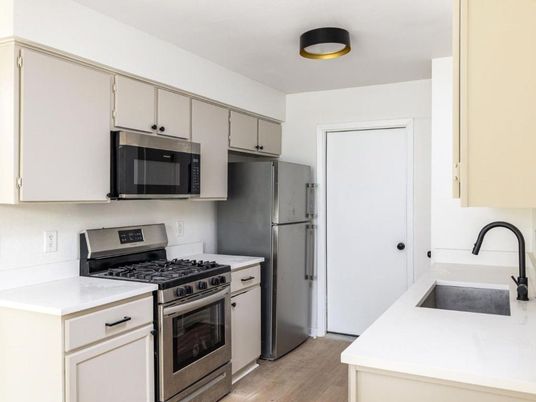 Interior, Kitchen, Wood Texture Flooring