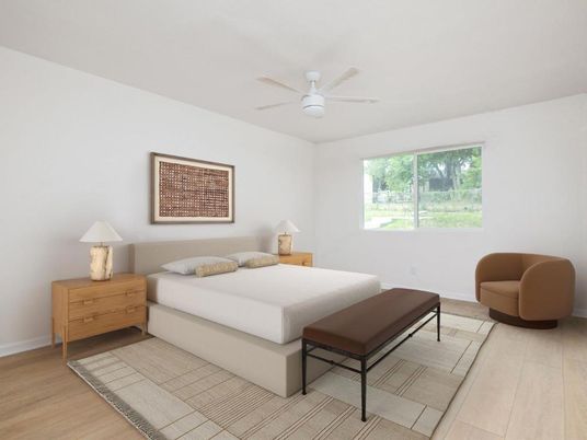 Bedroom, Interior, Wood Texture Flooring