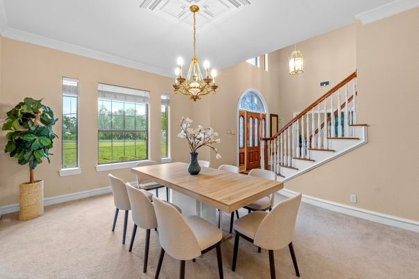 Chandelier, Dining room, Interior