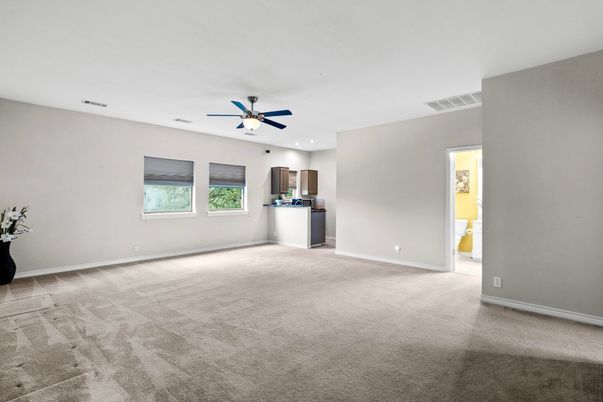 Empty room, Interior, Kitchen, Recessed Lighting