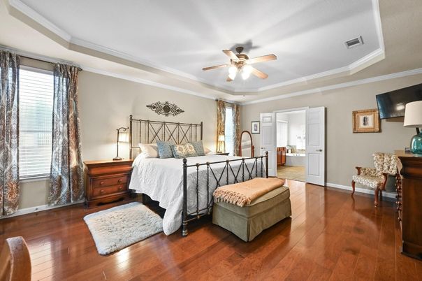 Bedroom, Interior, Wood Texture Flooring