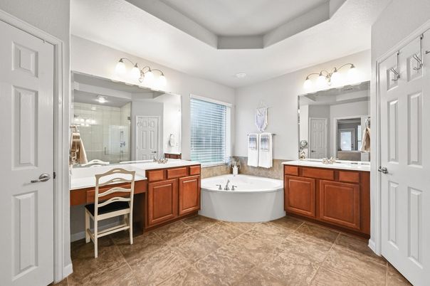 Bathroom, Dual Sink Vanities, Free Standing Baths, Interior