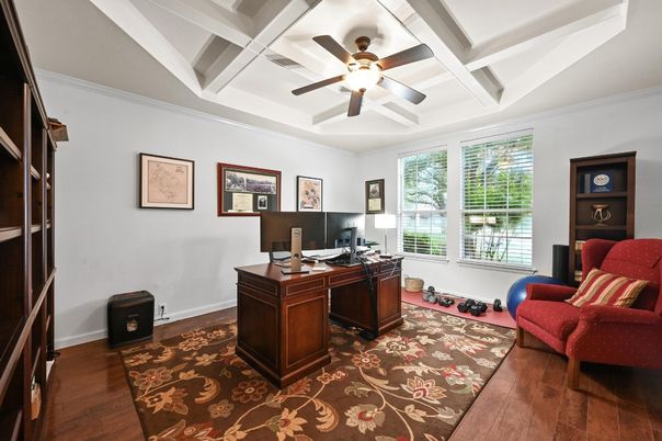 Home Office, Interior, Wood Texture Flooring