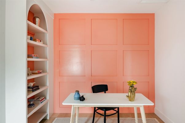 Home Office, Interior, Wood Texture Flooring