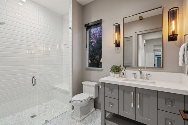 Bathroom, Glass Shower, Interior