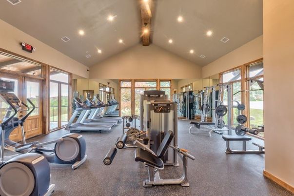 Fitness Equipment, Gym, Interior, Recessed Lighting