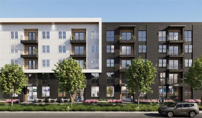 Exterior, Facade, Condo Building