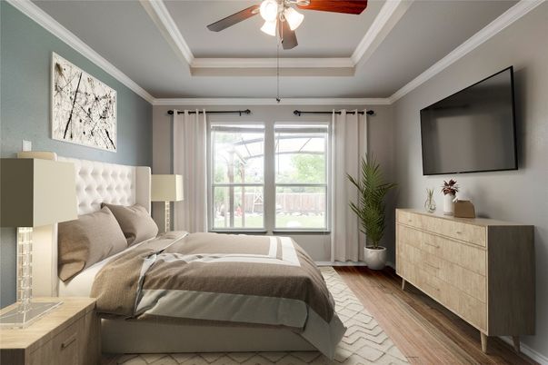Bedroom, Interior, Wood Texture Flooring