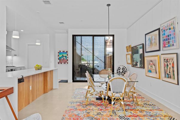 Dining room, Interior, Kitchen, Pendant Lights, Recessed Lighting