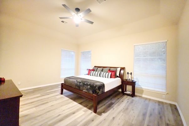 Bedroom, Interior, Wood Texture Flooring
