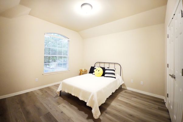 Bedroom, Interior, Wood Texture Flooring