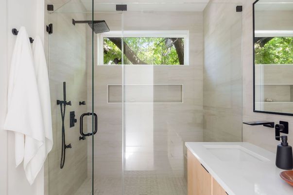 Bathroom, Glass Shower, Interior