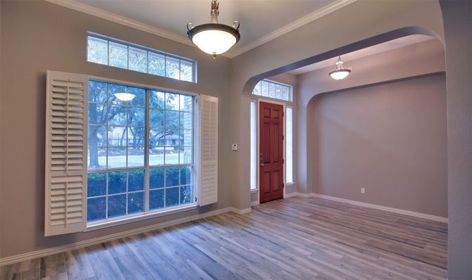 Interior, Pendant Lights, Wood Texture Flooring