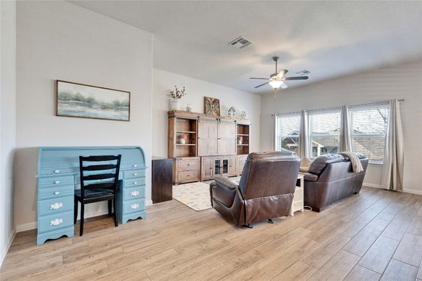 Home Office, Interior, Wood Texture Flooring