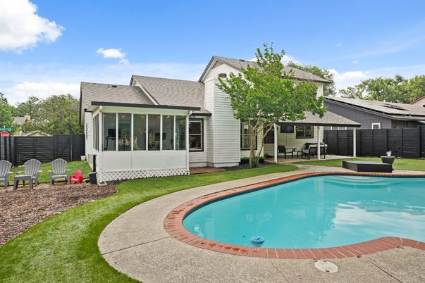 Exterior, Pool, Solar Panels
