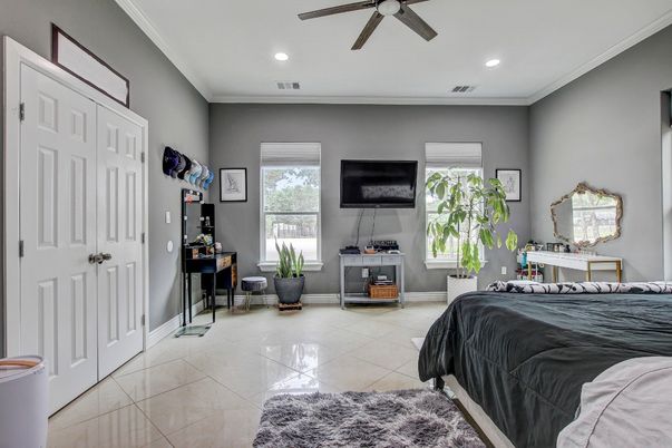 Bedroom, Interior, Recessed Lighting