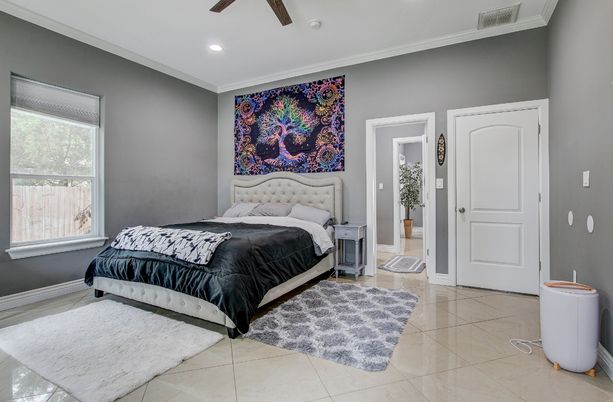 Bedroom, Interior, Recessed Lighting