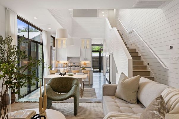 Interior, Kitchen, Living room, Recessed Lighting