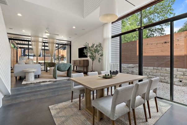 Dining room, Interior, Recessed Lighting