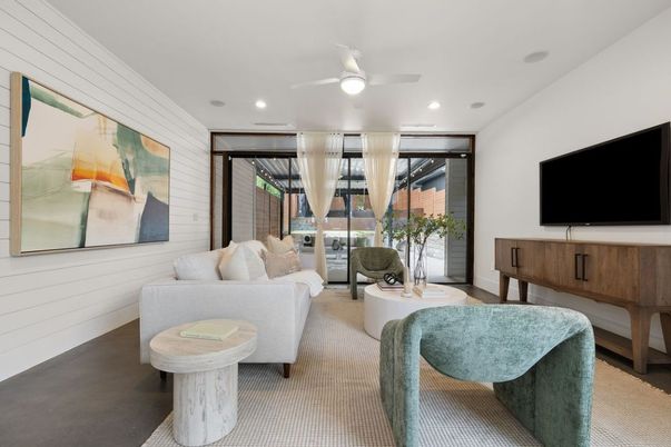 Interior, Living room, Recessed Lighting