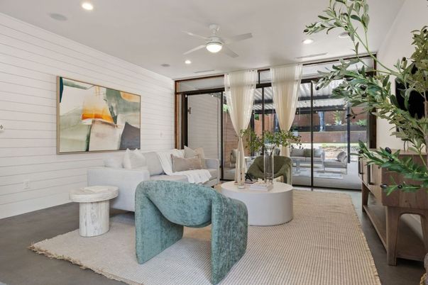 Interior, Living room, Recessed Lighting