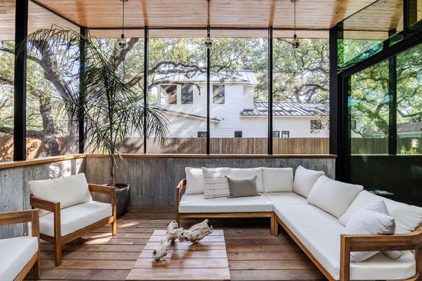 Interior, Living room, Pendant Lights, Sun Room, Wooden Ceilings, Wood Texture Flooring