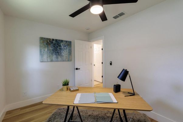 Home Office, Interior, Wood Texture Flooring
