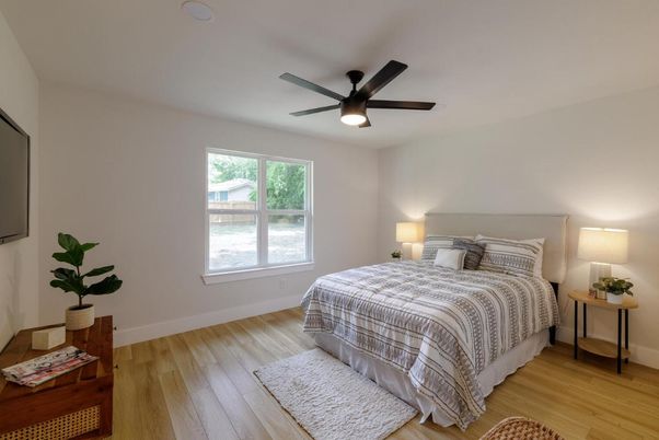 Bedroom, Interior, Wood Texture Flooring