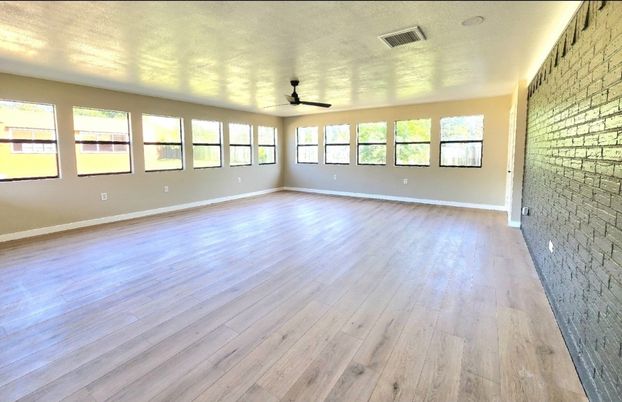 Empty room, Interior, Wood Texture Flooring