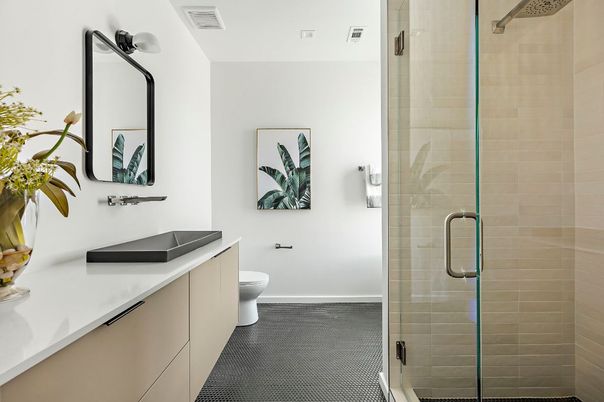 Bathroom, Glass Shower, Interior