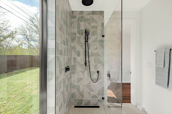 Bathroom, Glass Shower, Interior