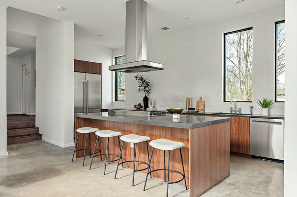 Interior, Kitchen, Recessed Lighting, Stainless Steel Appliances