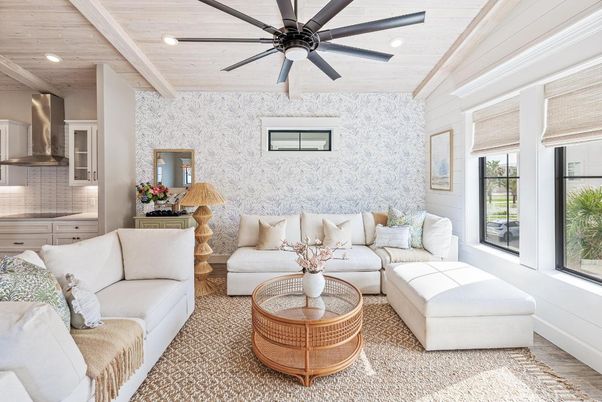 Interior, Kitchen, Living room, Recessed Lighting