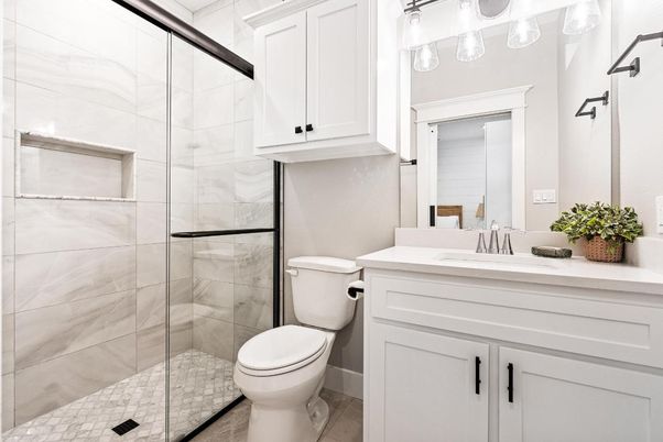 Bathroom, Glass Shower, Interior