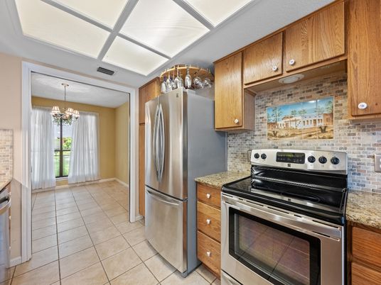 Interior, Kitchen, Stainless Steel Appliances, Stone Walls