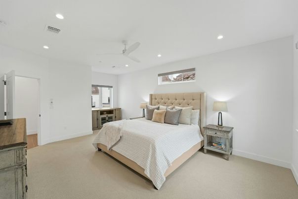 Bedroom, Interior, Recessed Lighting